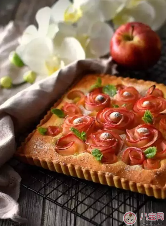 孕期想吃甜點(diǎn)又怕胖 玫瑰蘋果塔好吃不發(fā)胖