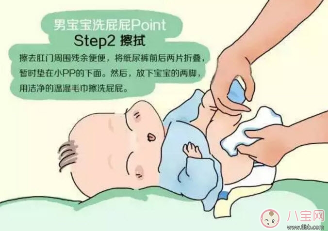 新生兒男寶寶私處清洗圖解 男寶寶私處護理注意事項