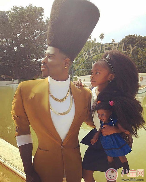 親子故事 黑人父女同款飄逸發型走紅 親子故事 黑人父女同款飄逸發型走紅