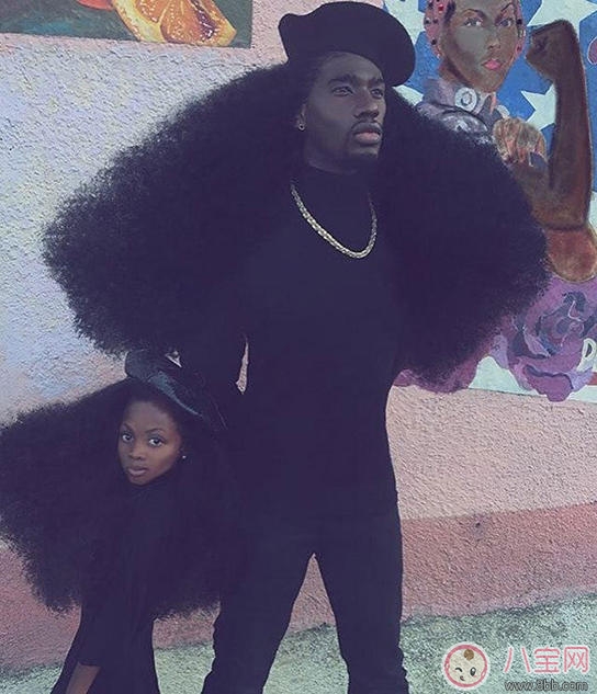 親子故事 黑人父女同款飄逸發型走紅 親子故事 黑人父女同款飄逸發型走紅