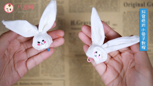 抖音紙折小兔子視頻教程   抖音小兔子折紙步驟圖