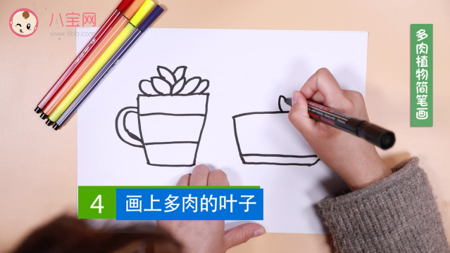 多肉植物簡筆畫視頻 多肉植物簡筆畫步驟 多肉植物簡筆畫視頻 多肉植物簡筆畫步驟