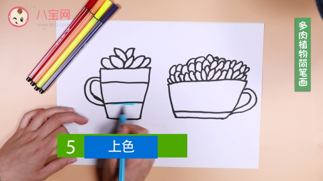 多肉植物簡筆畫視頻 多肉植物簡筆畫步驟 多肉植物簡筆畫視頻 多肉植物簡筆畫步驟