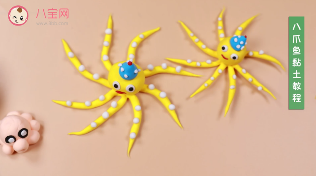 八爪魚粘土視頻教程  八爪魚粘土步驟圖