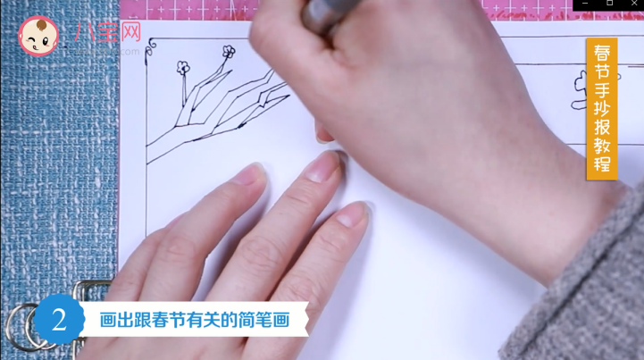 春節手抄報視頻教程 春節手抄報圖片模板 春節手抄報視頻教程 春節手抄報圖片模板