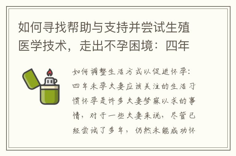 如何尋找幫助與支持并嘗試生殖醫學技術，走出不孕困境：四年未能懷孕的夫妻的增孕之路